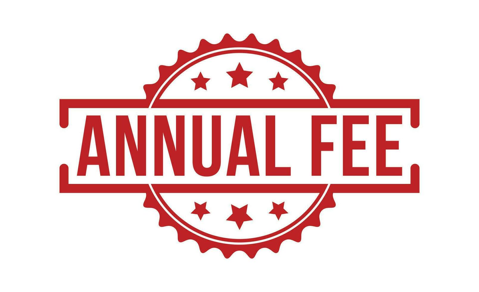 Annual Fee stamp red rubber stamp on white background. Annual Fee stamp sign. Annual Fee stamp. vector