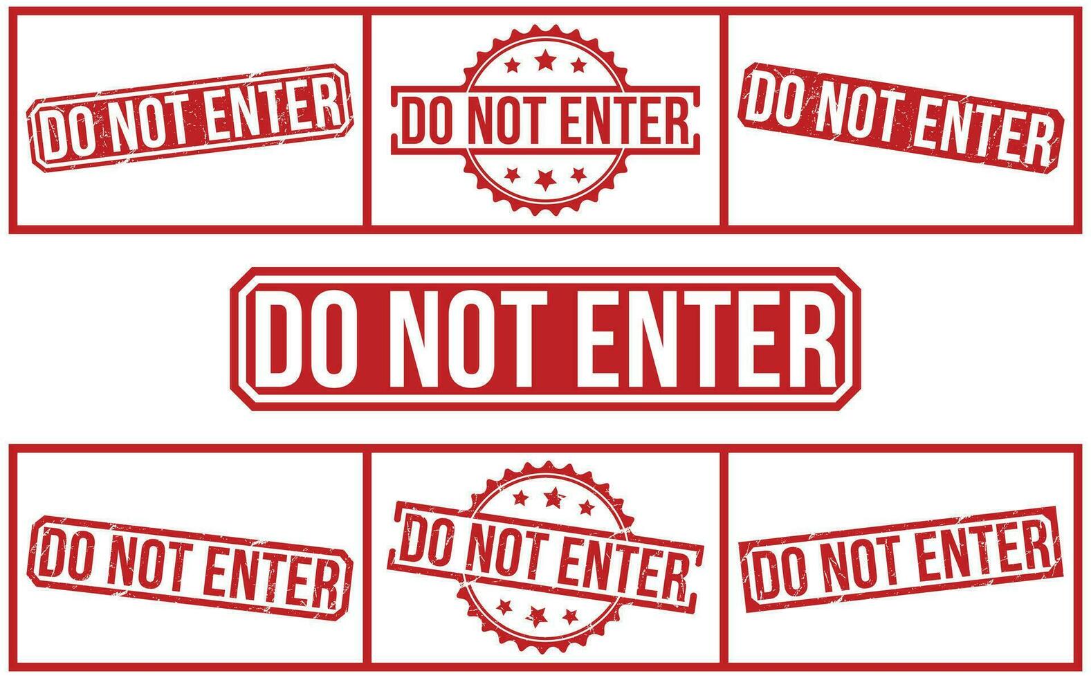 Do Not Enter stamp red rubber stamp on white background. Do Not Enter stamp sign. Do Not Enter stamp. vector