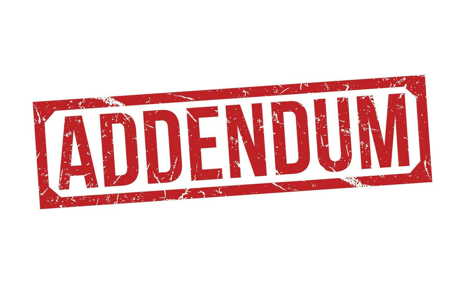Addendum stamp red rubber grunge stamp on white background. Addendum stamp sign. Addendum stamp. vector
