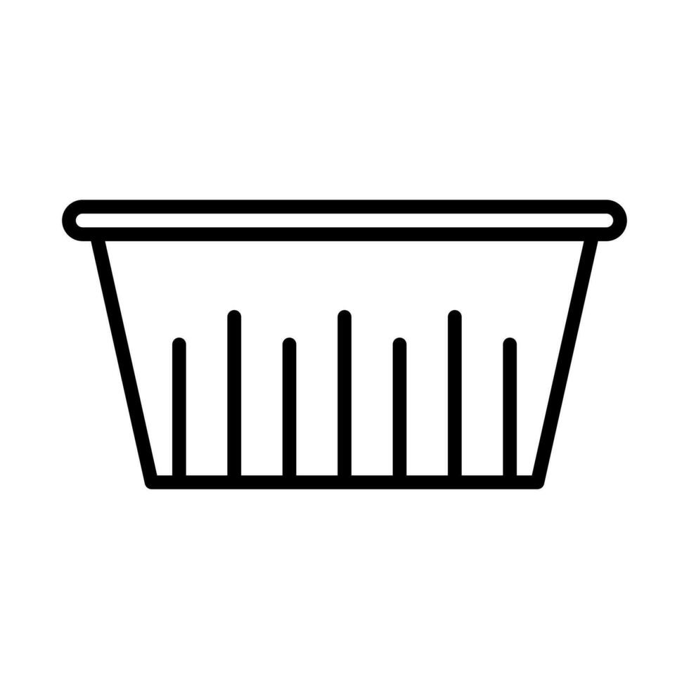 cake pan icon in line style vector