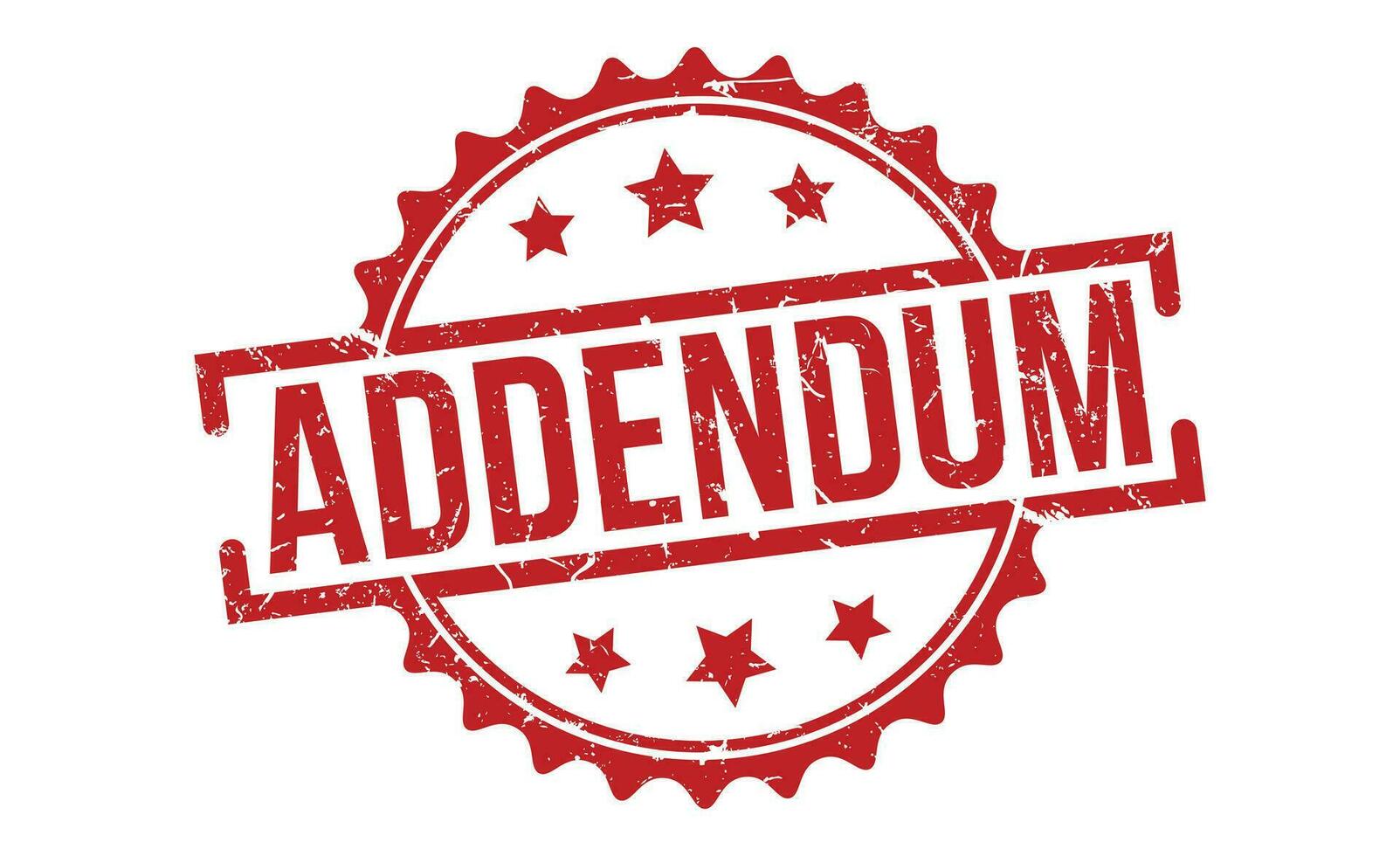 Addendum stamp red rubber grunge stamp on white background. Addendum stamp sign. Addendum stamp. vector
