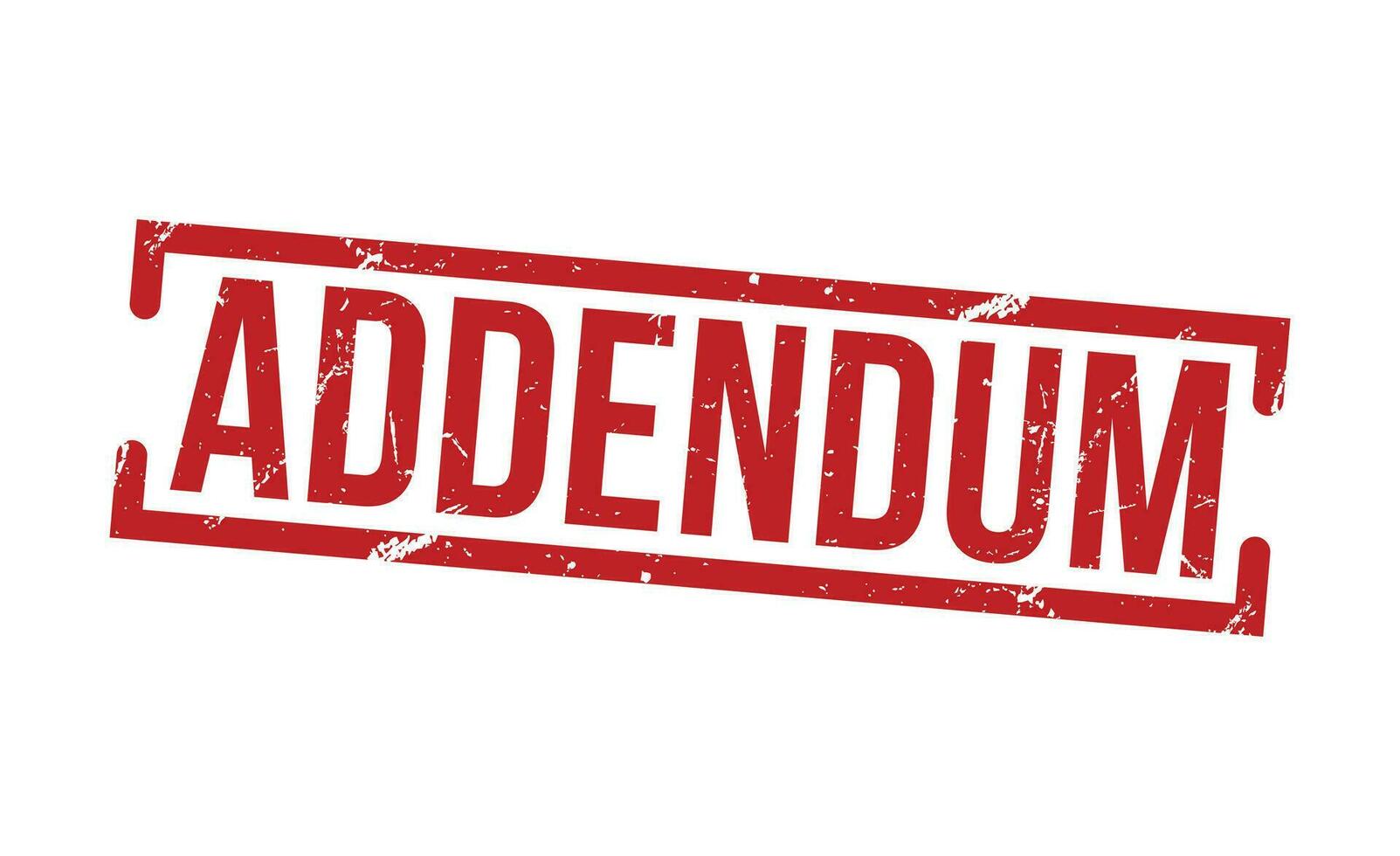 Addendum stamp red rubber grunge stamp on white background. Addendum stamp sign. Addendum stamp. vector