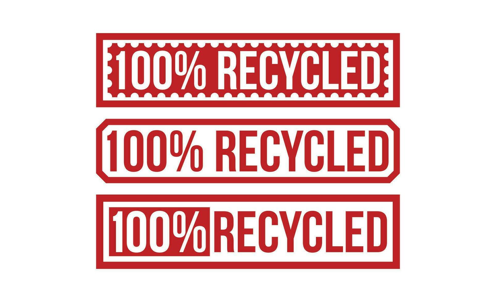 100 Percentage Recycled grunge rubber stamp on white background. 100 Percentage Recycled Rubber Stamp. vector