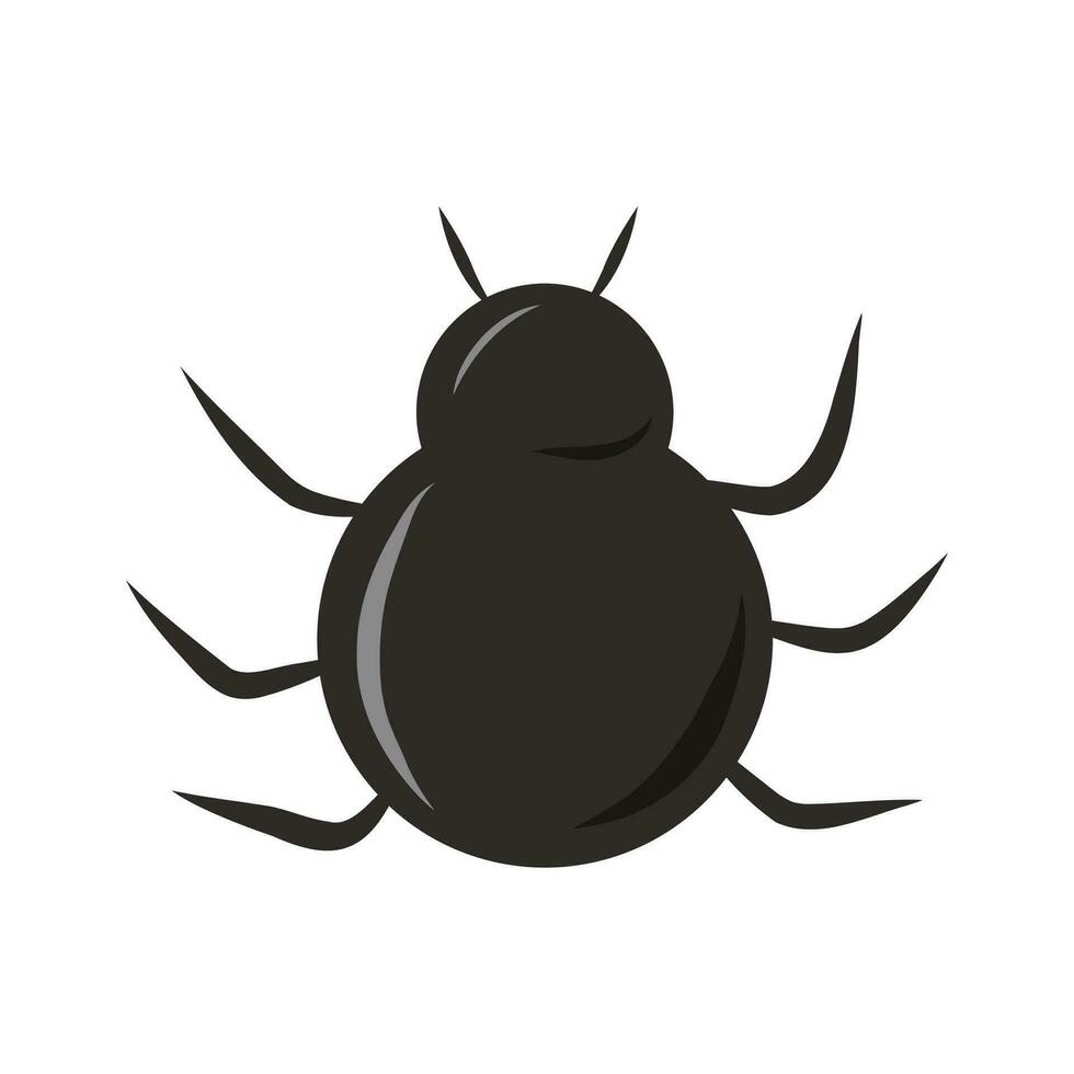 sencillo pequeño araña. vector ilustración