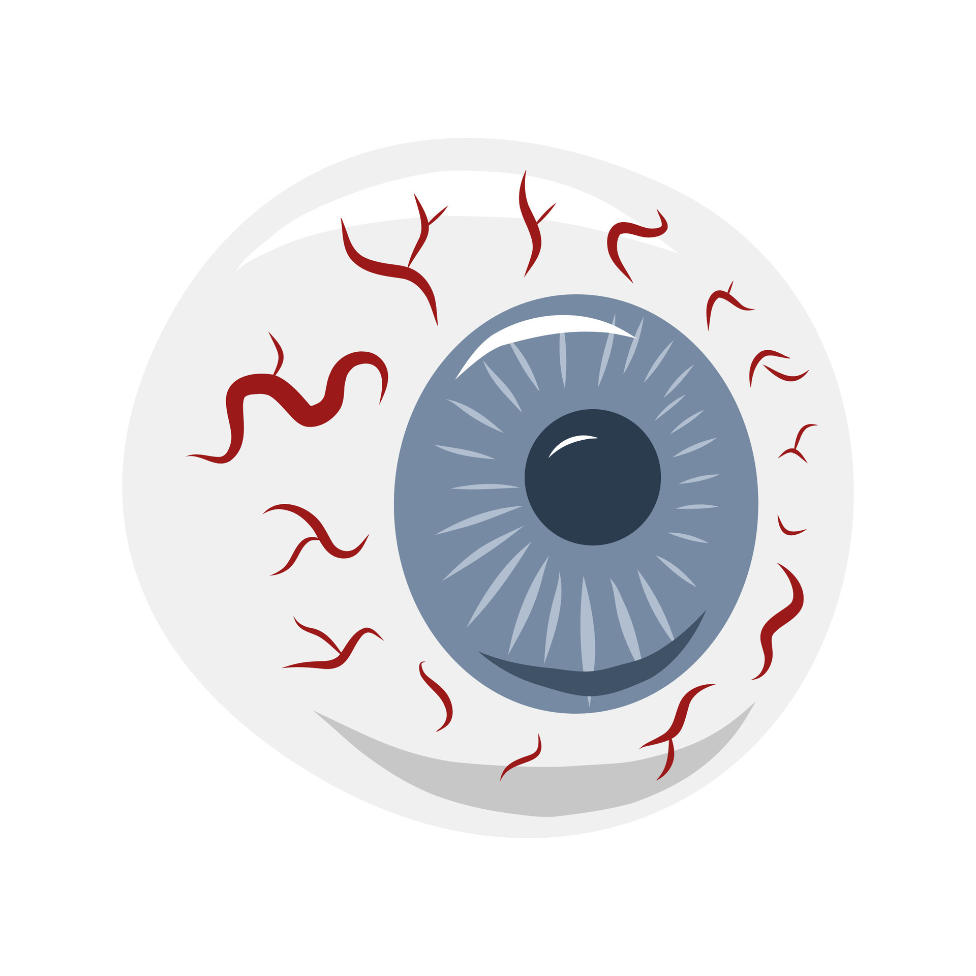 Eyeballs With Bloody Veins Stock Illustration - Download Image Now -  Eyeball, Halloween, Vector - iStock