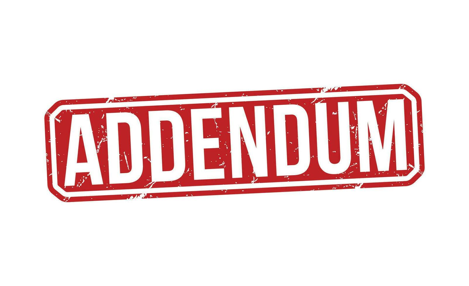 Addendum stamp red rubber grunge stamp on white background. Addendum stamp sign. Addendum stamp. vector