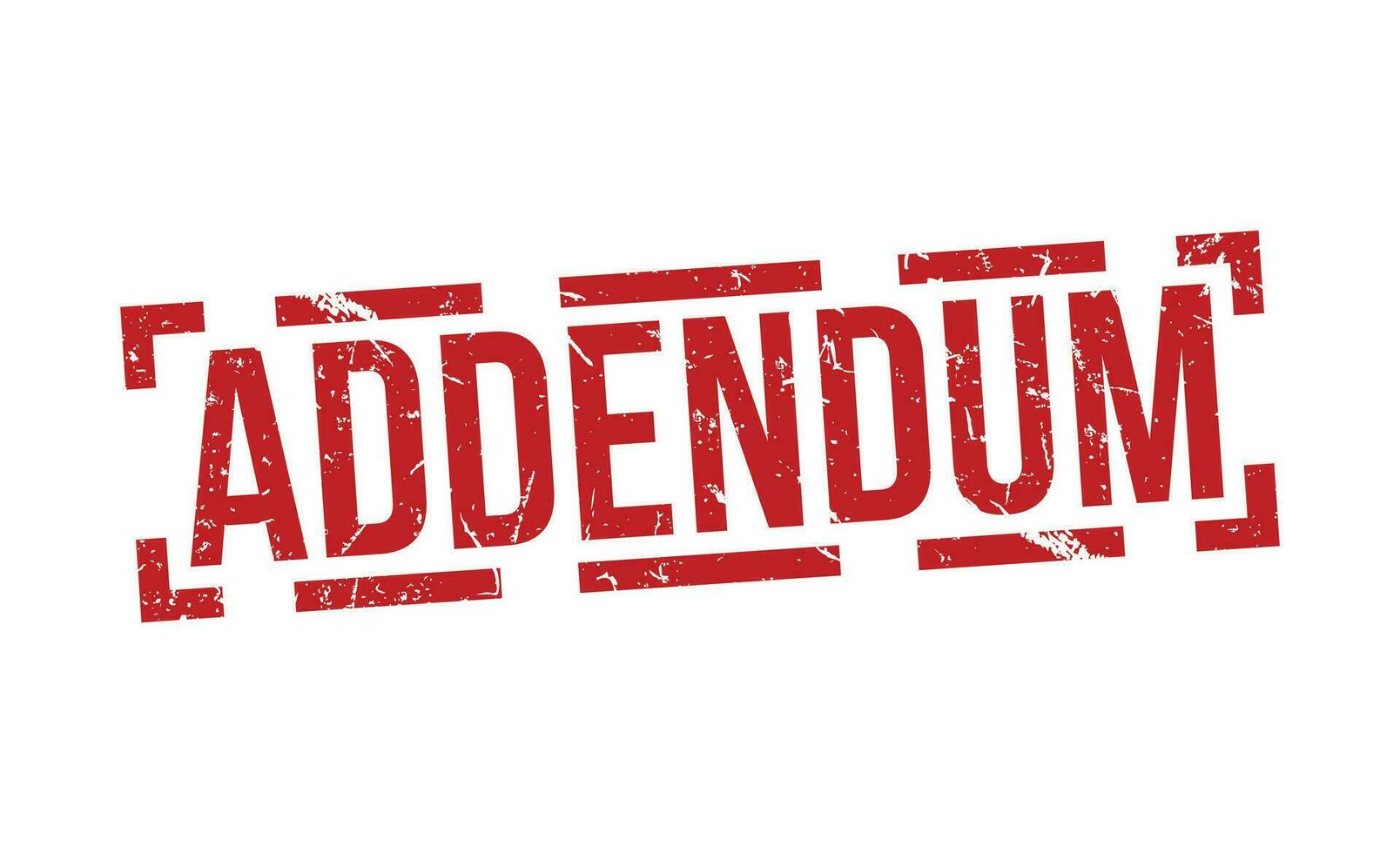 Addendum stamp red rubber grunge stamp on white background. Addendum stamp sign. Addendum stamp. vector