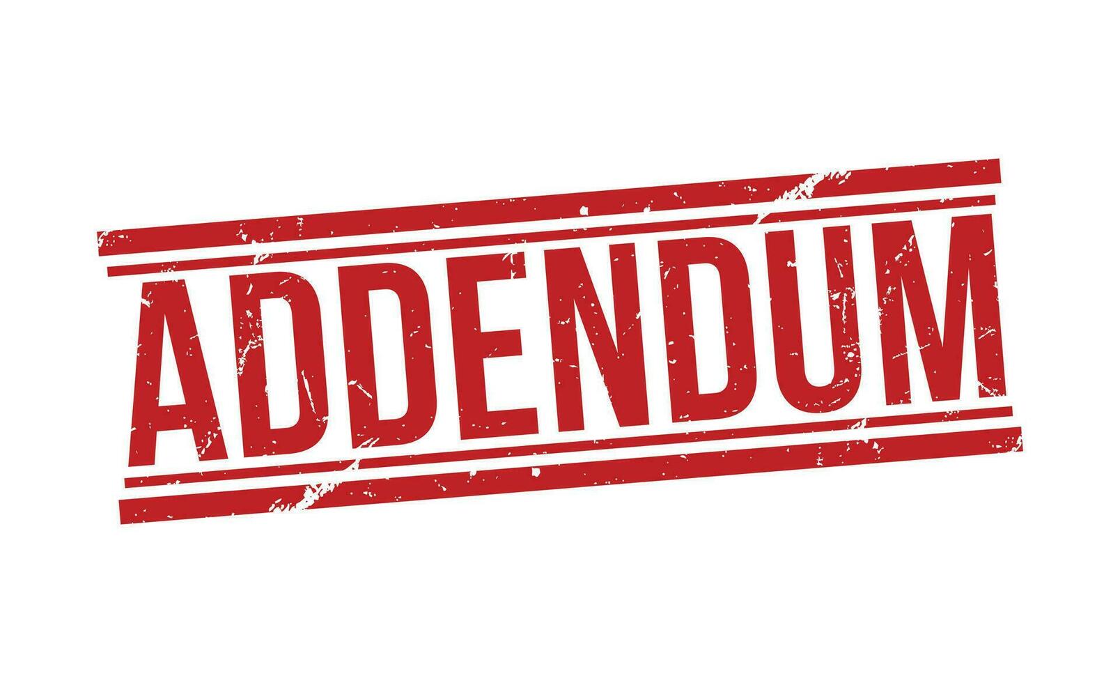 Addendum stamp red rubber grunge stamp on white background. Addendum stamp sign. Addendum stamp. vector