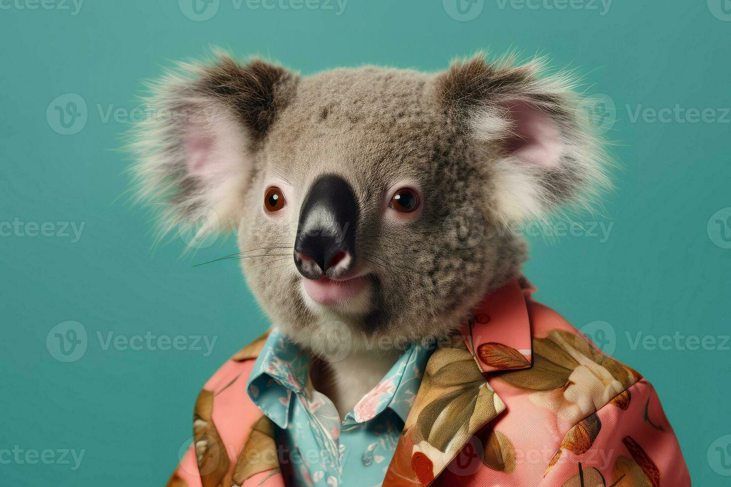 Stylish funky koala. Generate Ai photo