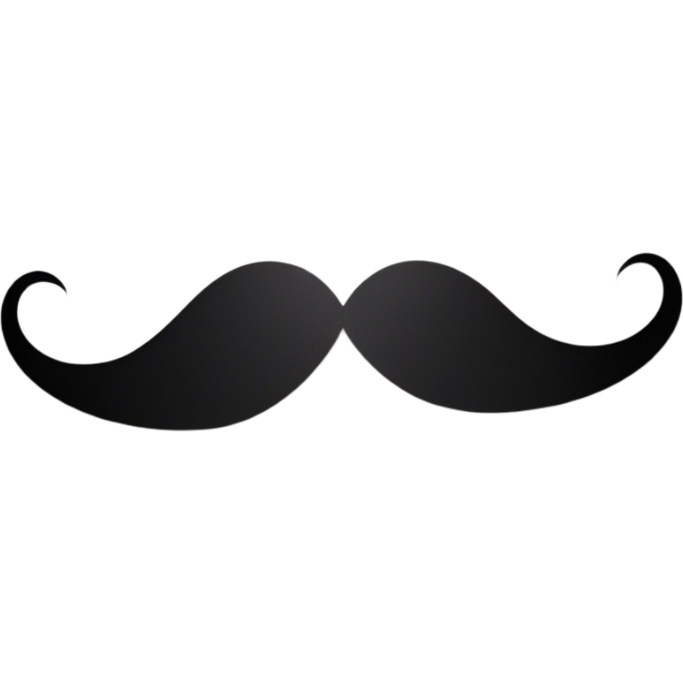 Mustache paper craft. AI Generative png