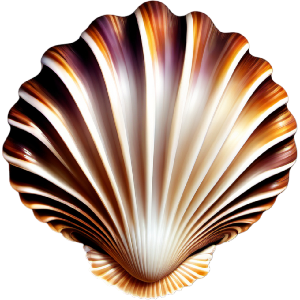 Sea natural shell. AI Generative png