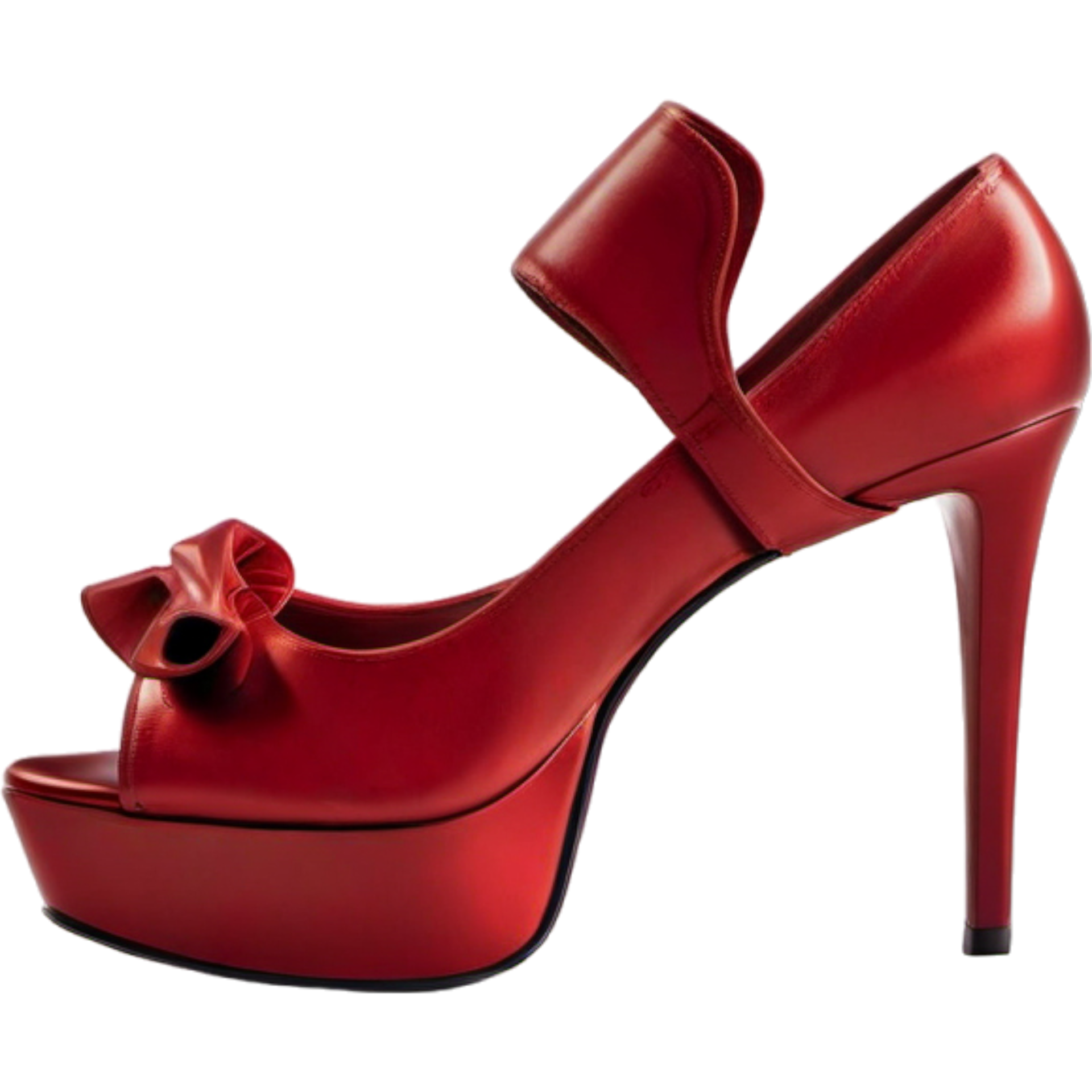 Red high heels shoes for woman. AI Generative 30761171 PNG