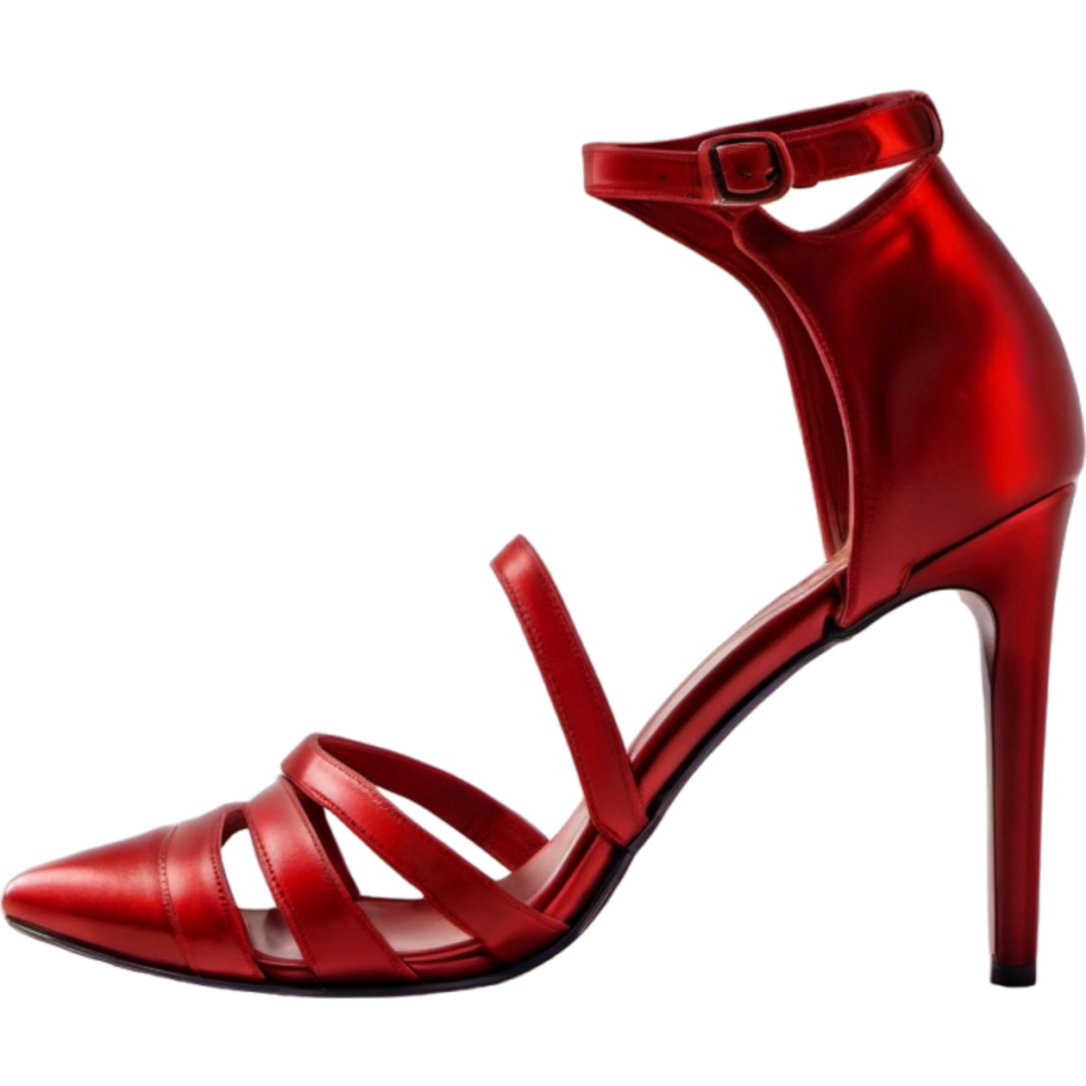 Red high heels shoes for woman. AI Generative 30761183 PNG