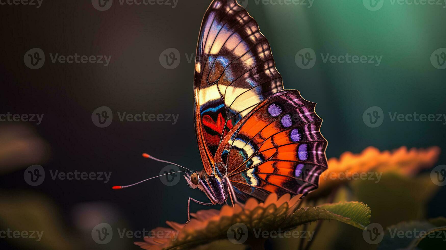 The Serene Aura of a Butterfly. Generative AI photo