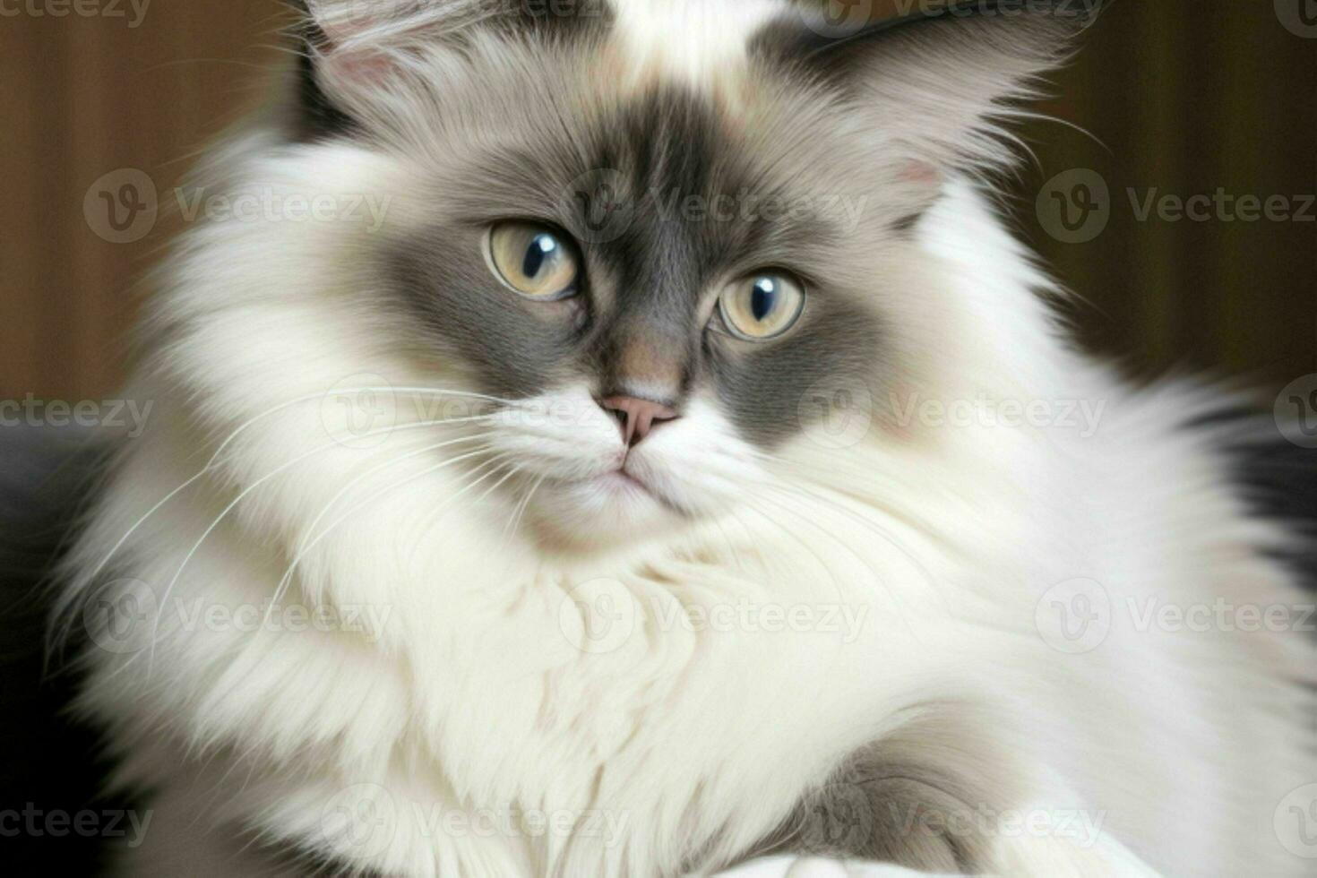 Cute ragdoll cat. AI Generative Pro Photo