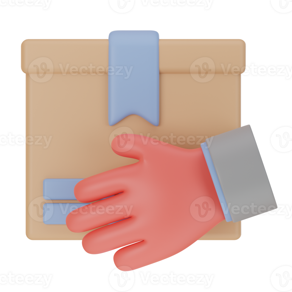 Delivery package 3D icon png