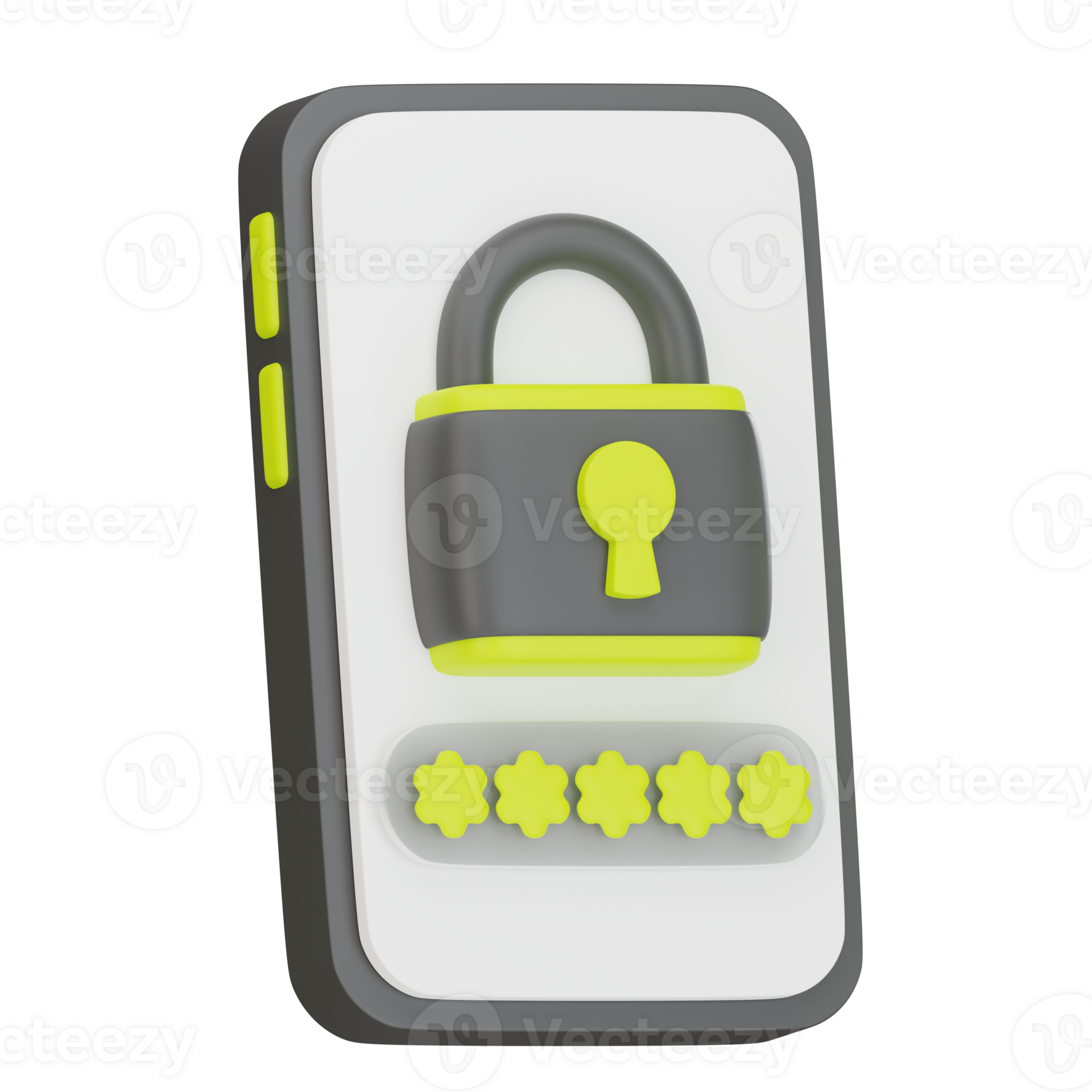 Phone password Code 3D Illustration 30761926 PNG