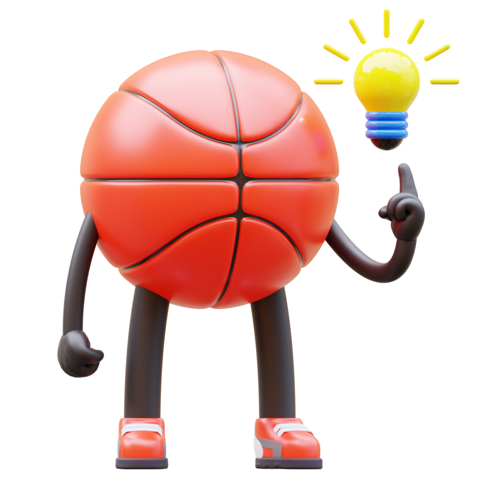 3D Basketball Character Get Idea png