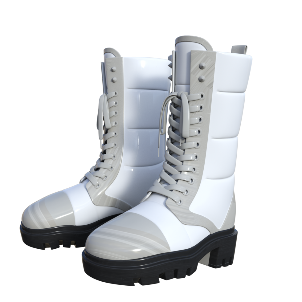 Fashion boots isolated 3d png