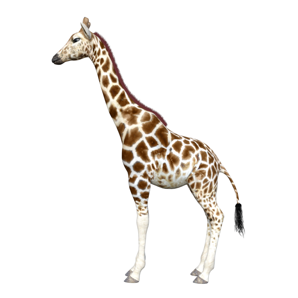 giraffe isolated 3d png