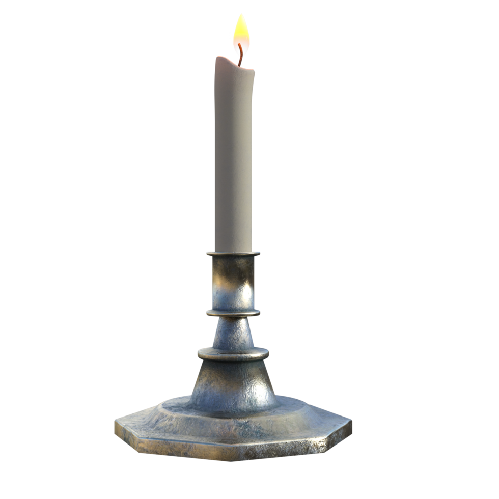 candles isolated 3d png