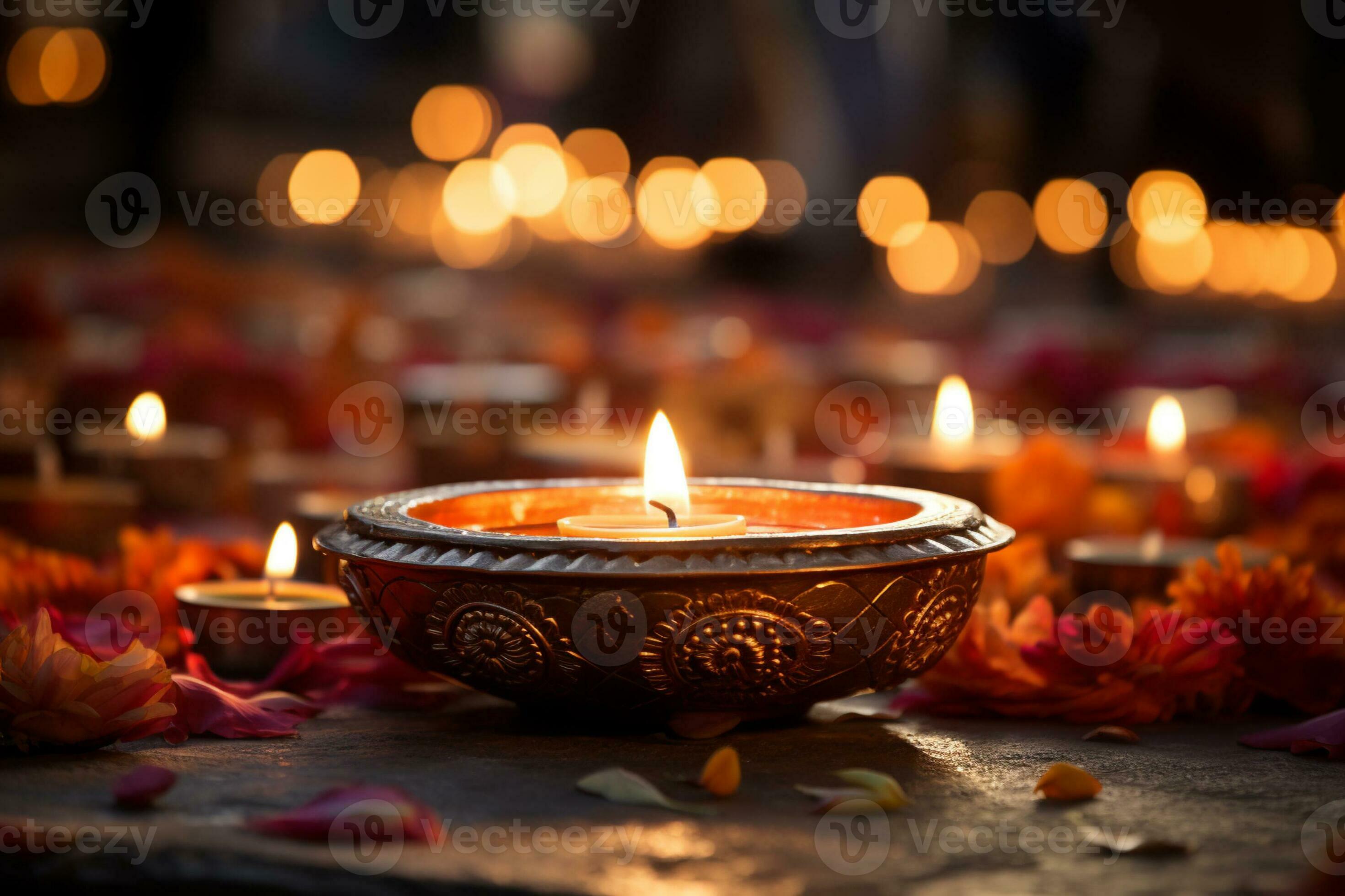 candlelight at diwali festival indian traditional festival 30762633