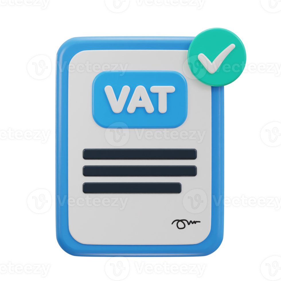 vat icon 3d illustration png