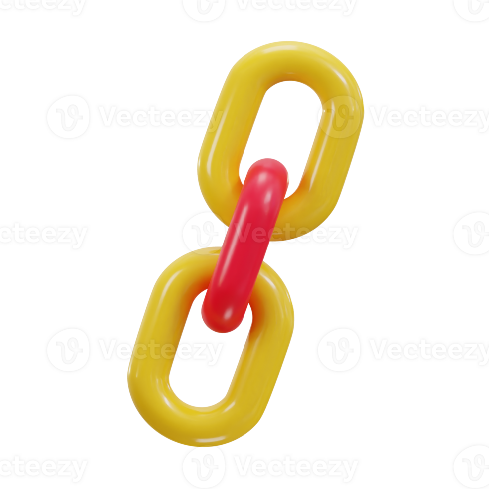 link chain icon 3d render png