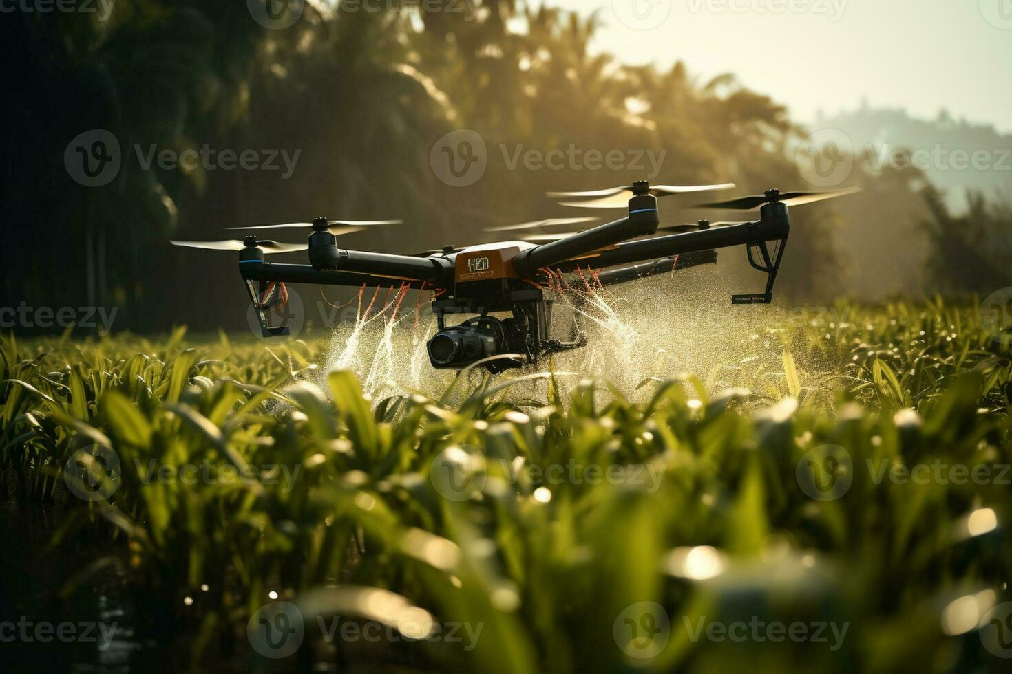 drone for agriculture spraying smart farming innovation photo