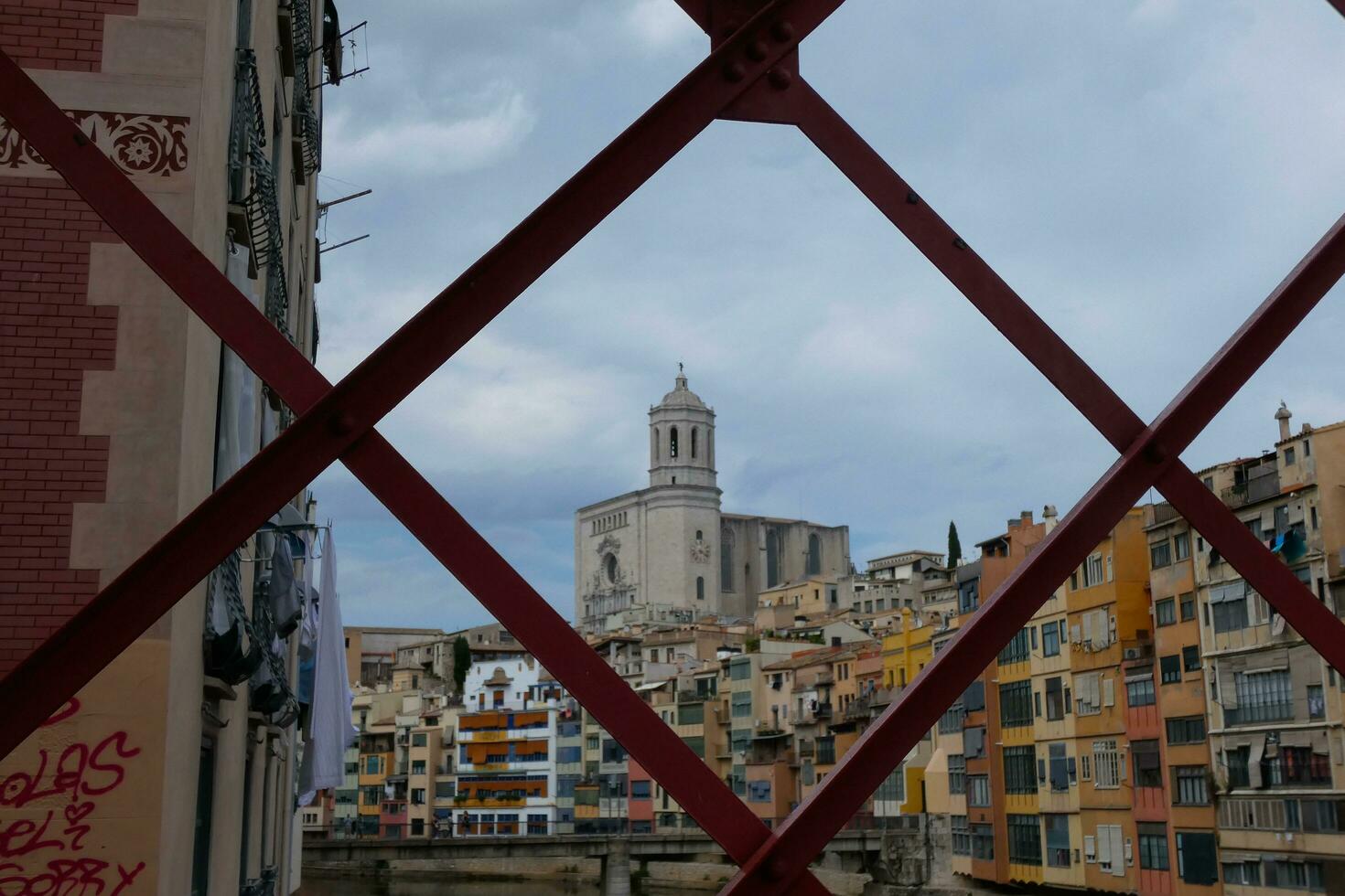 city of girona, old part of the city photo