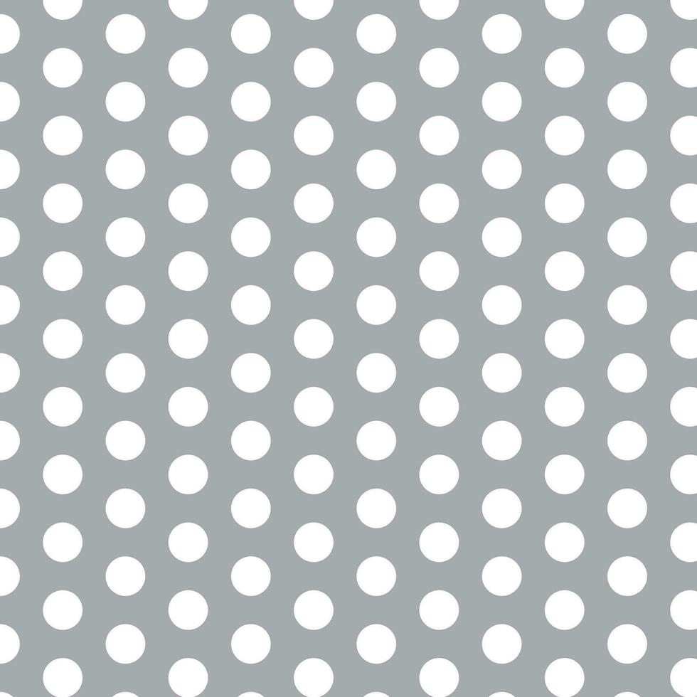 simple abstract white color polka dot pattern on grey color background vector