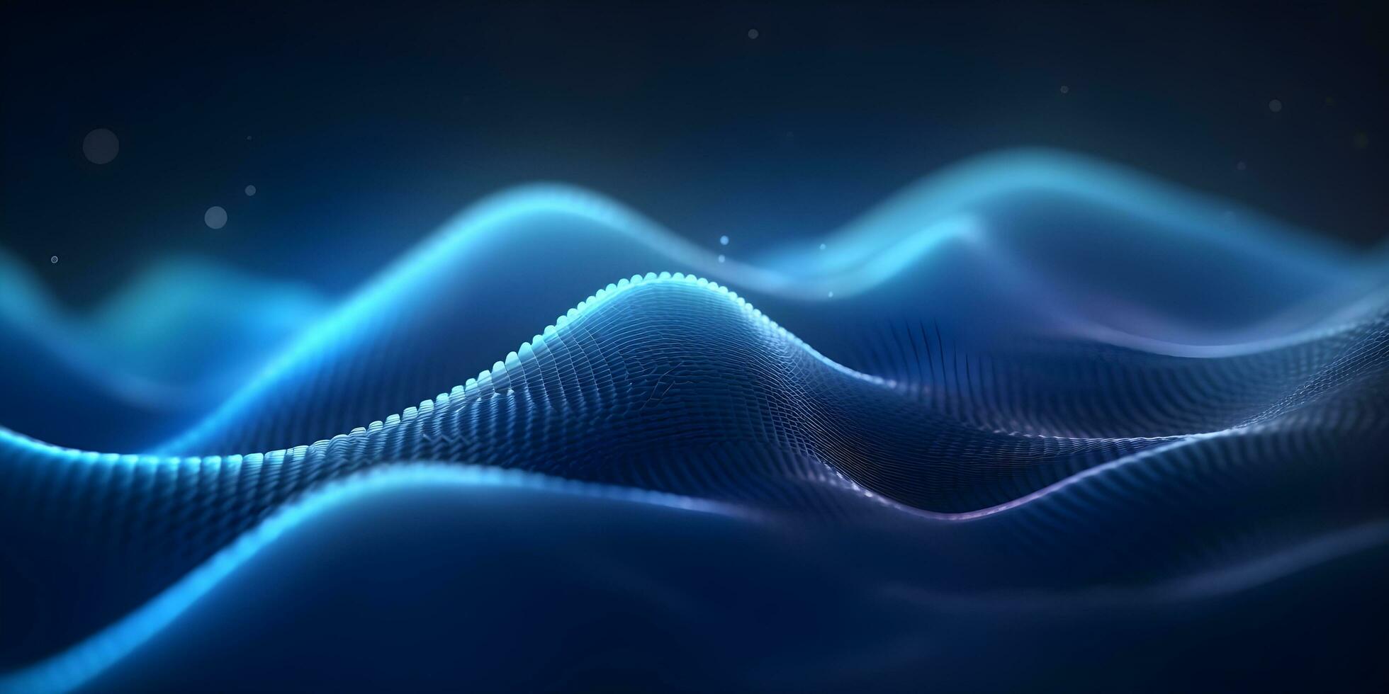 Technology digital wave background. generative ai photo