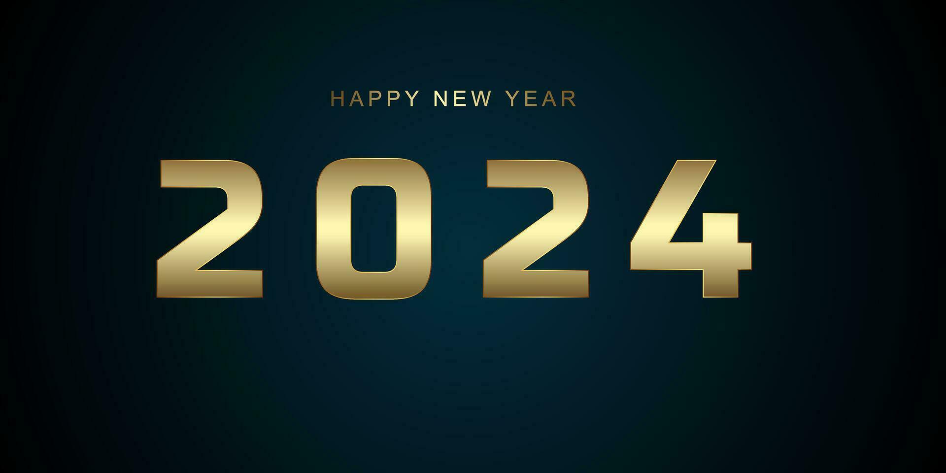 Unique and luxury number-2024. Premium vector design for Happy New Year 2024 Golden banner, and New Year Occasion celebration concept design