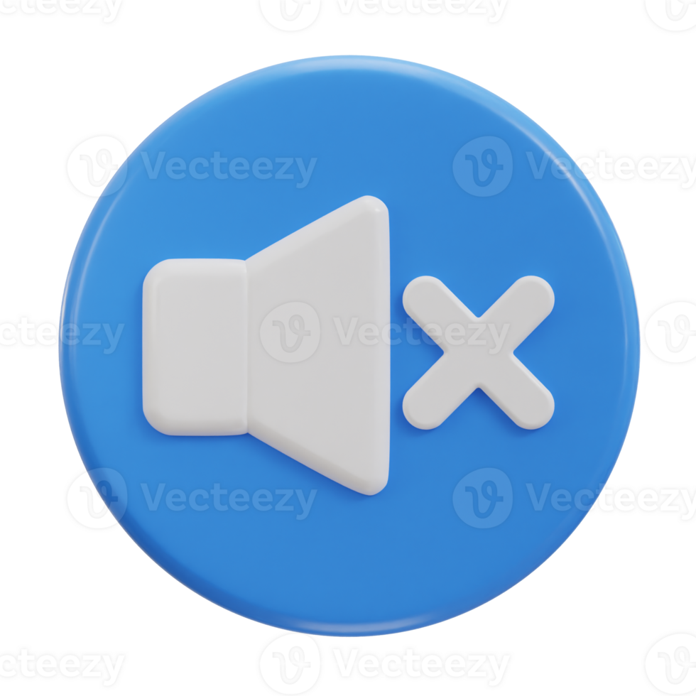 3d speaker mute icon no sound icon png