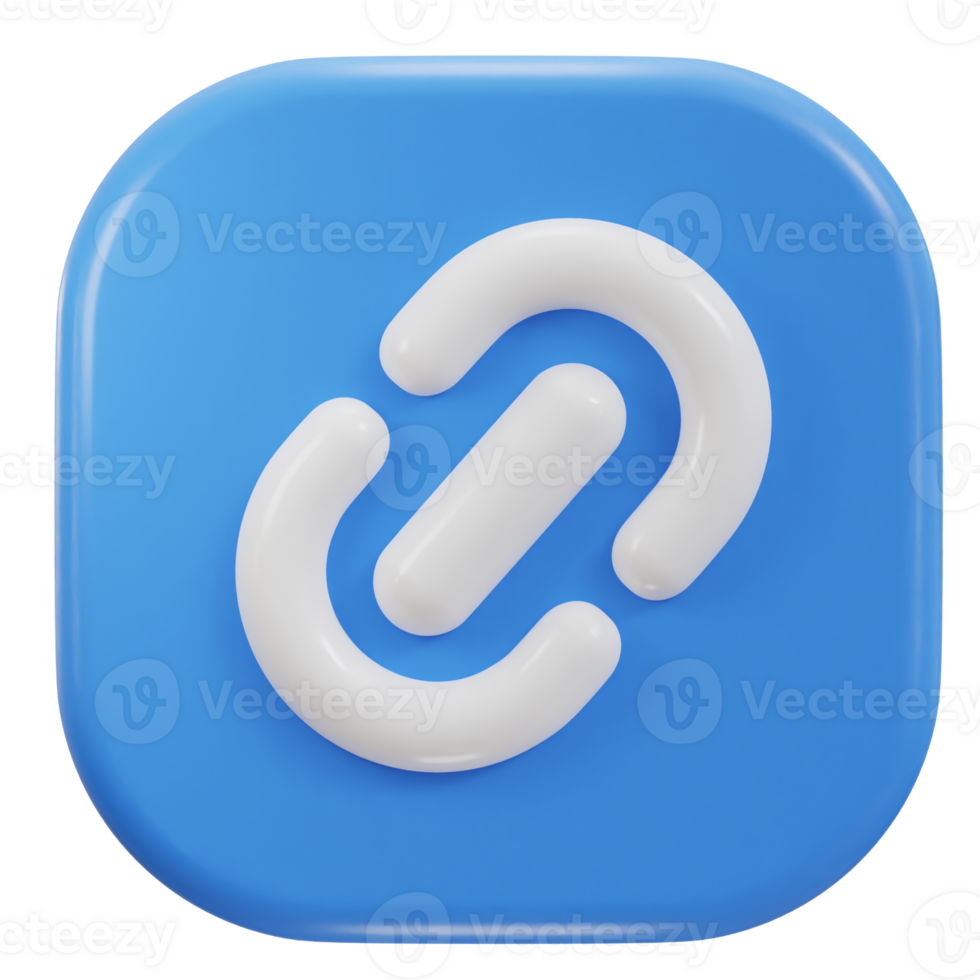 link chain icon 3d render png