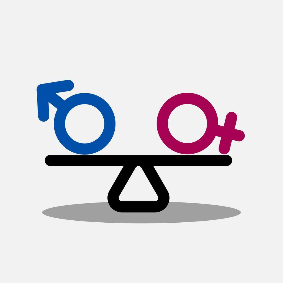 Gender equality symbol vector