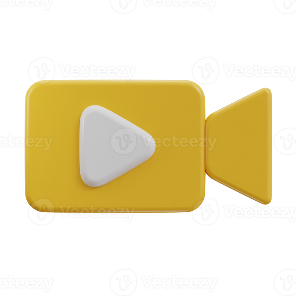 3d video Vermelding icoon png