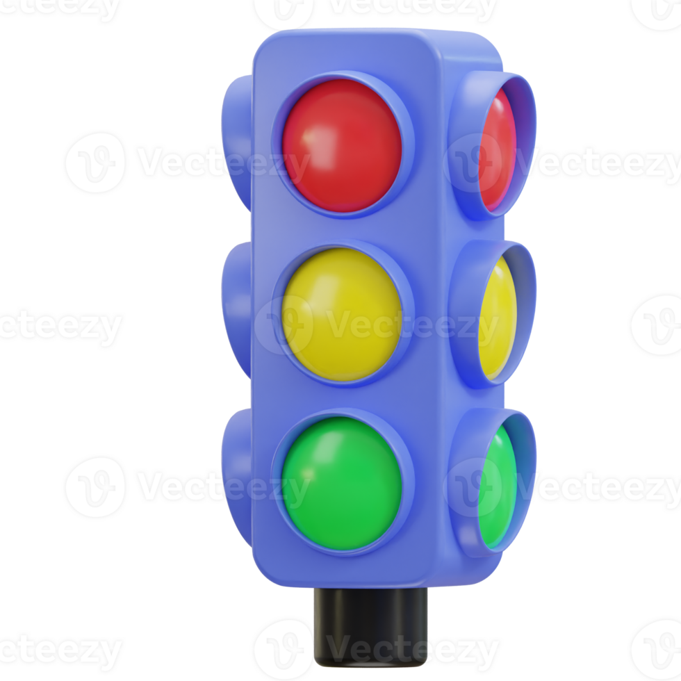 3d traffic light icon png