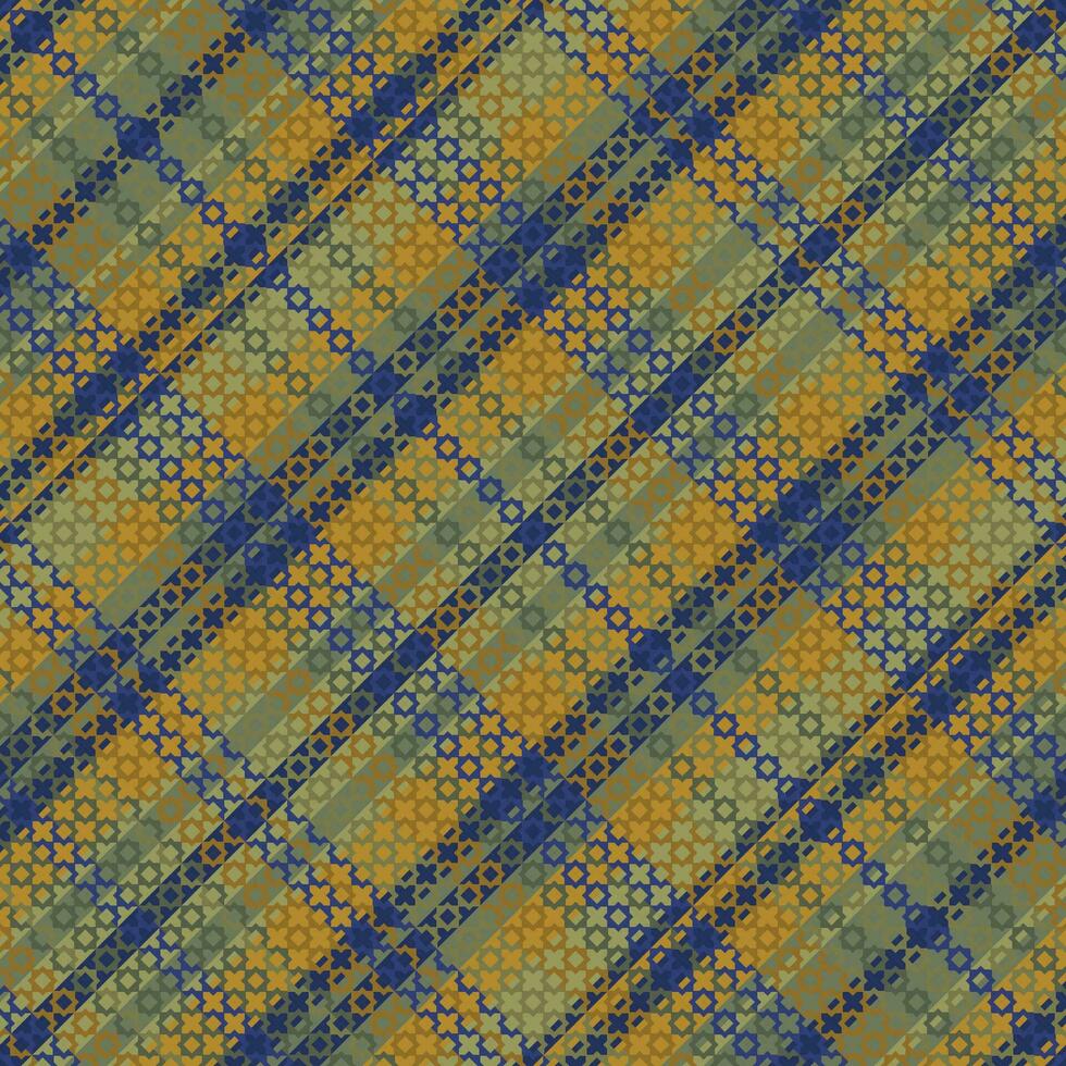 Tartan plaid pattern with texture and coffee color. vector