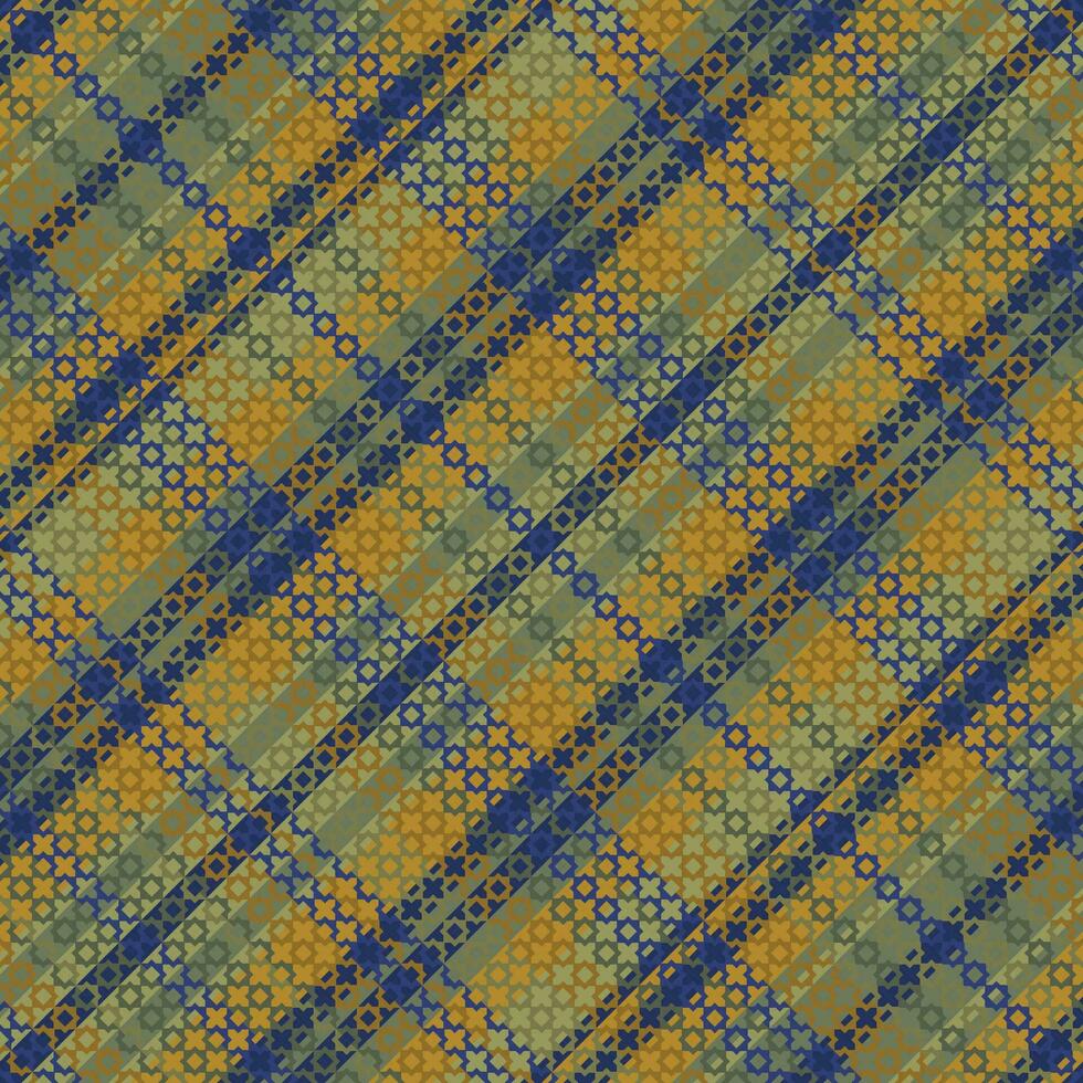 Tartan plaid pattern with texture and coffee color. vector