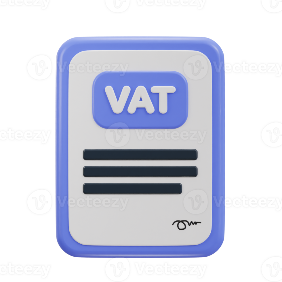 vat icon 3d illustration png