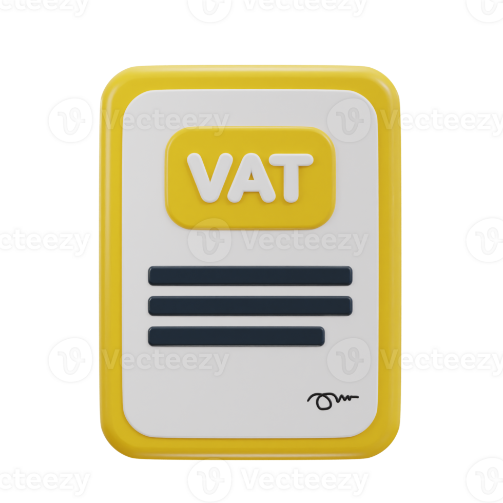 vat icon 3d illustration png