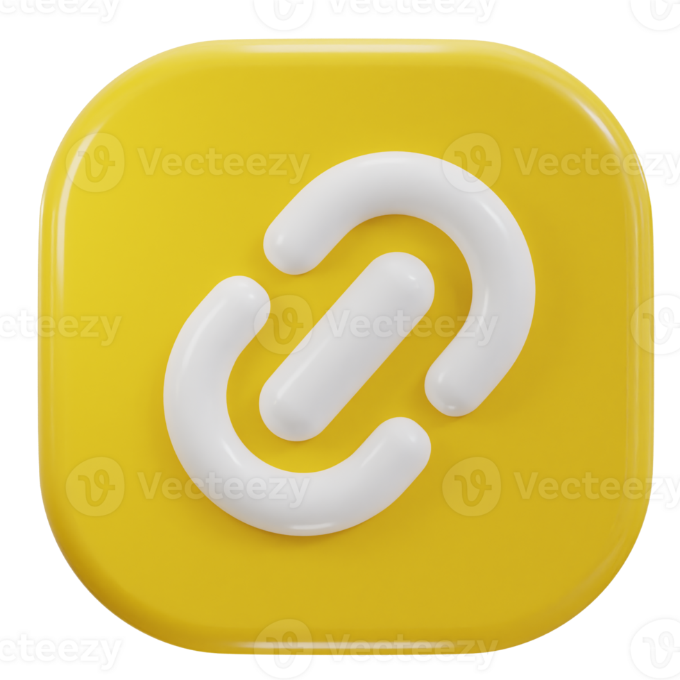 link chain icon 3d render png