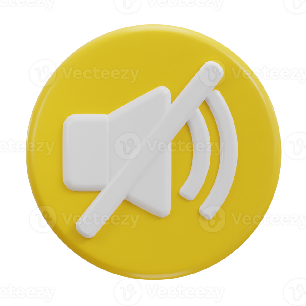 3d speaker mute icon no sound icon png