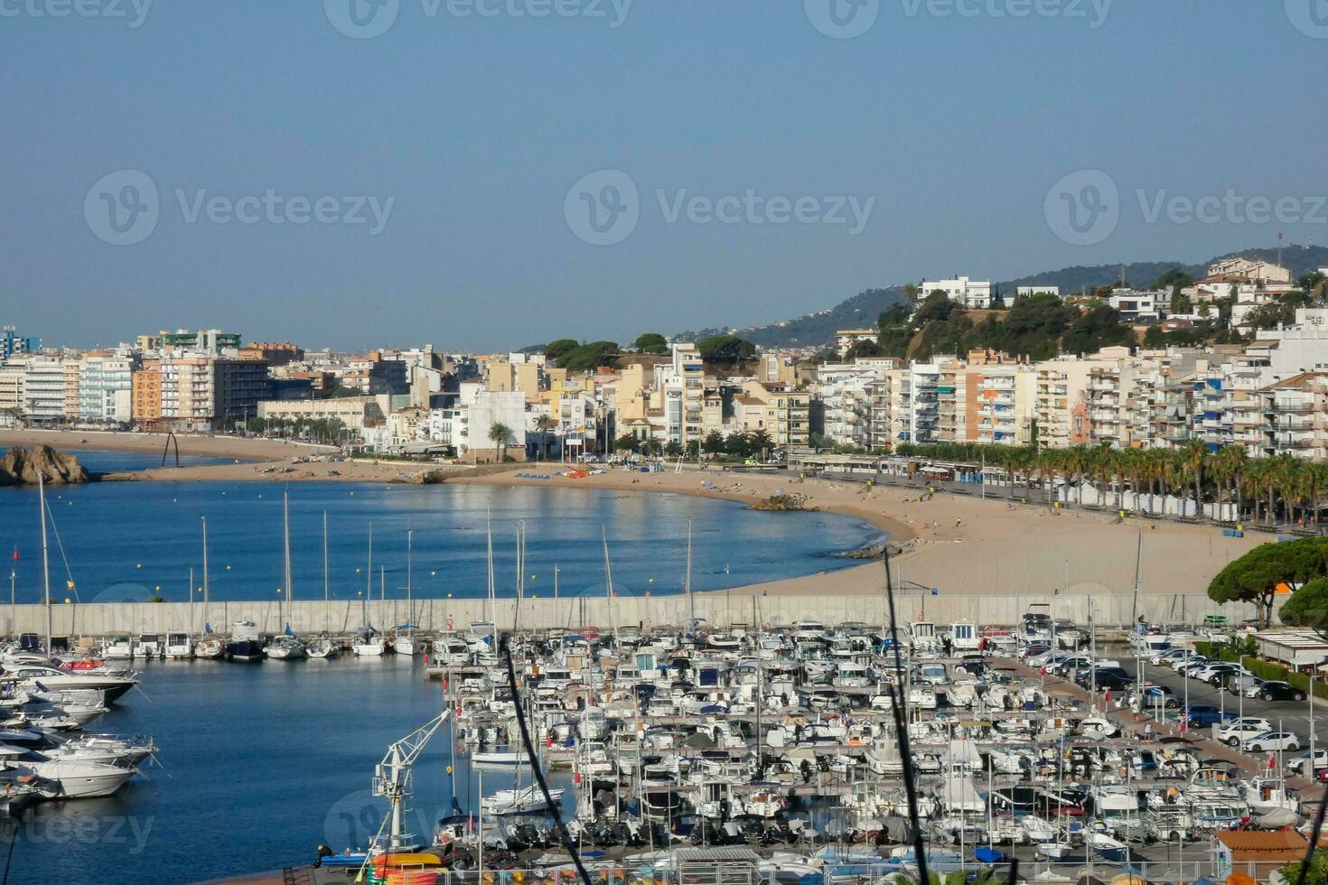 Marina and fishing port in the town of Blanes on the Catalan coast. photo