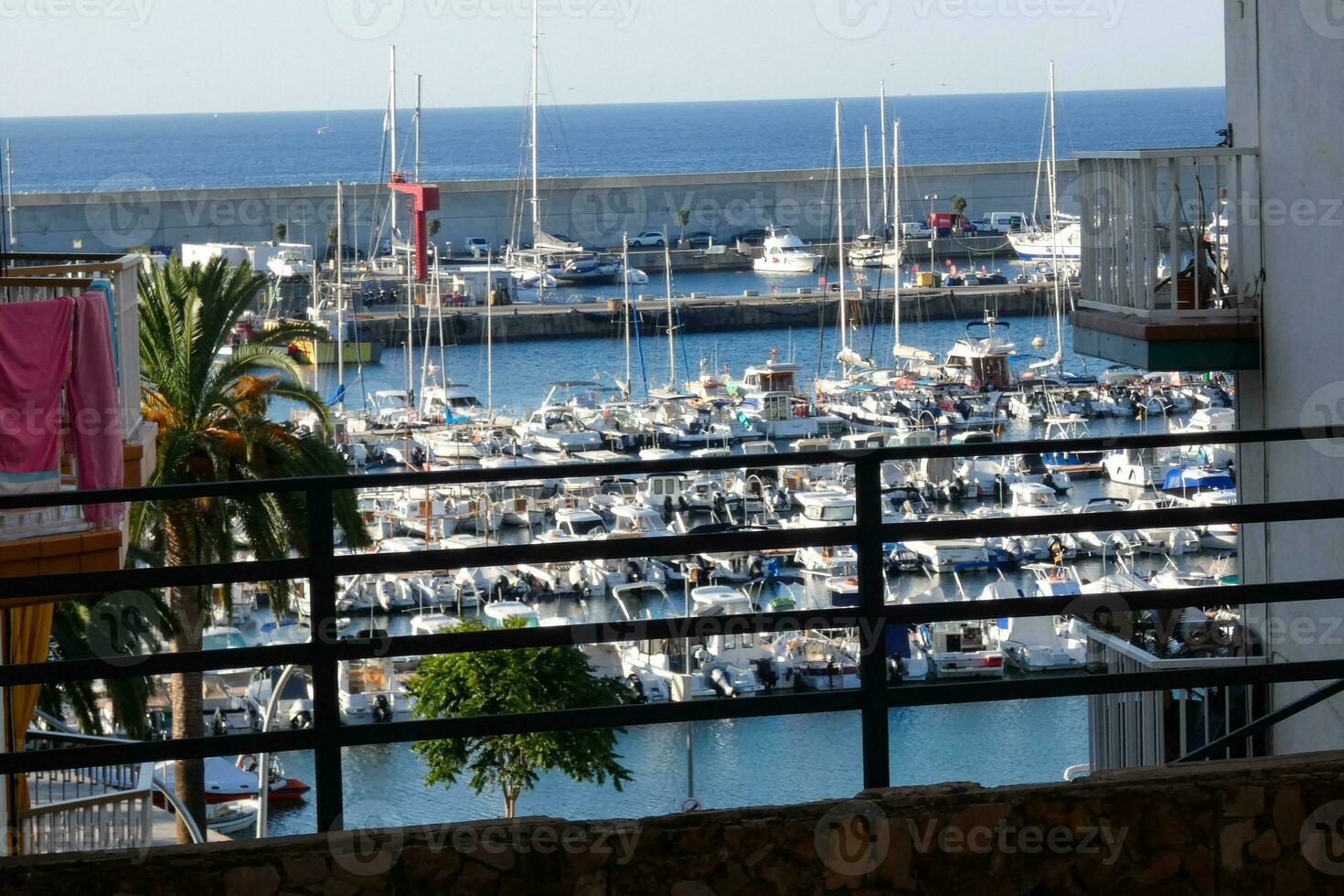 Marina and fishing port in the town of Blanes on the Catalan coast. photo