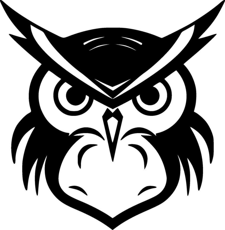 Owl - Minimalist and Flat Logo - Vector illustration