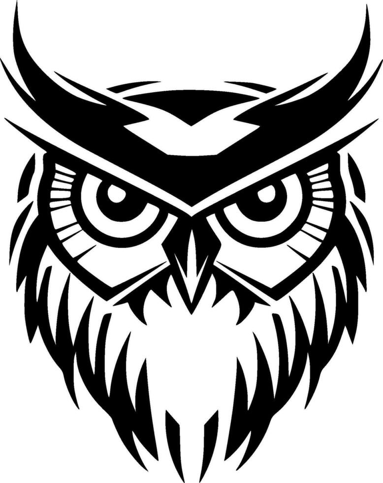 Owl - Minimalist and Flat Logo - Vector illustration