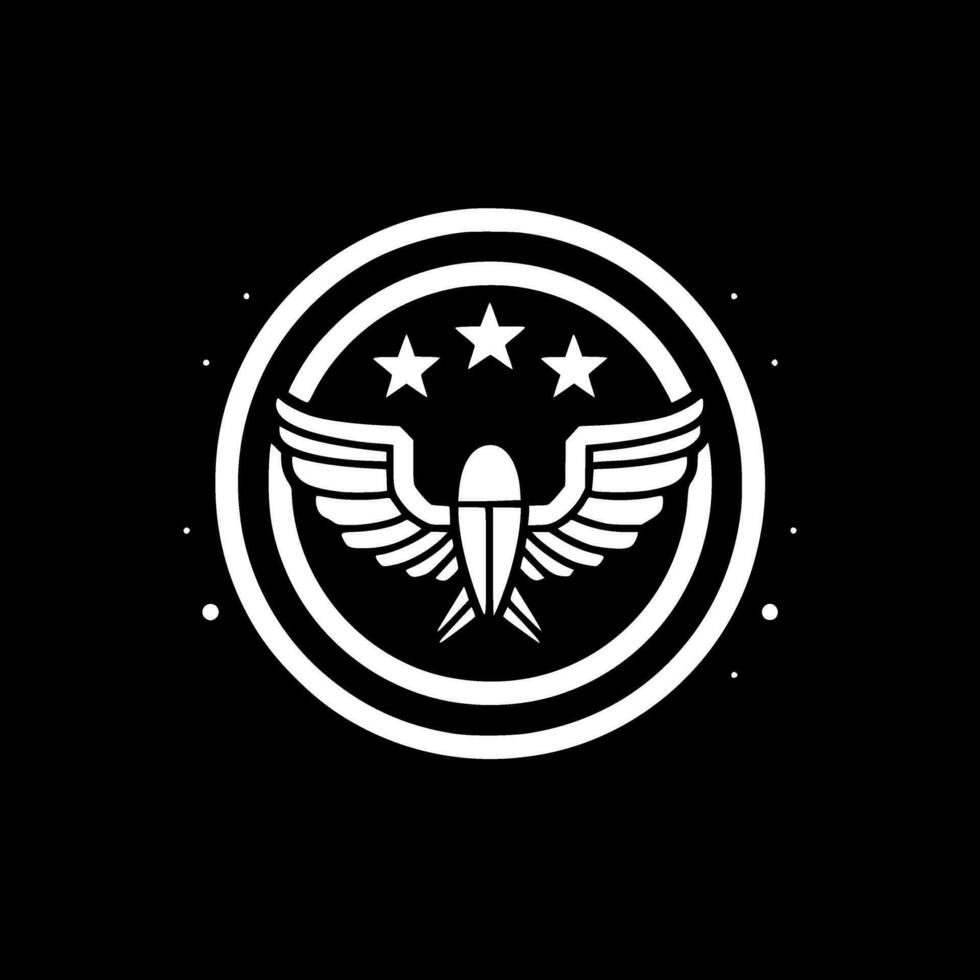 Military, Minimalist and Simple Silhouette - Vector illustration