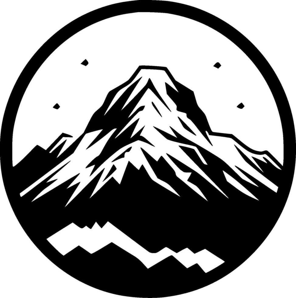 Mountain - Minimalist and Flat Logo - Vector illustration